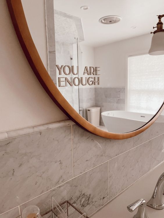 mirror that says "you are enough" The Confidence Effect