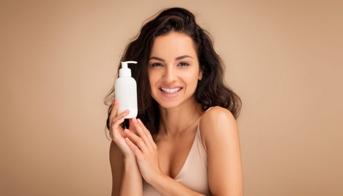 Woman with hair product in Raleigh, North Carolina